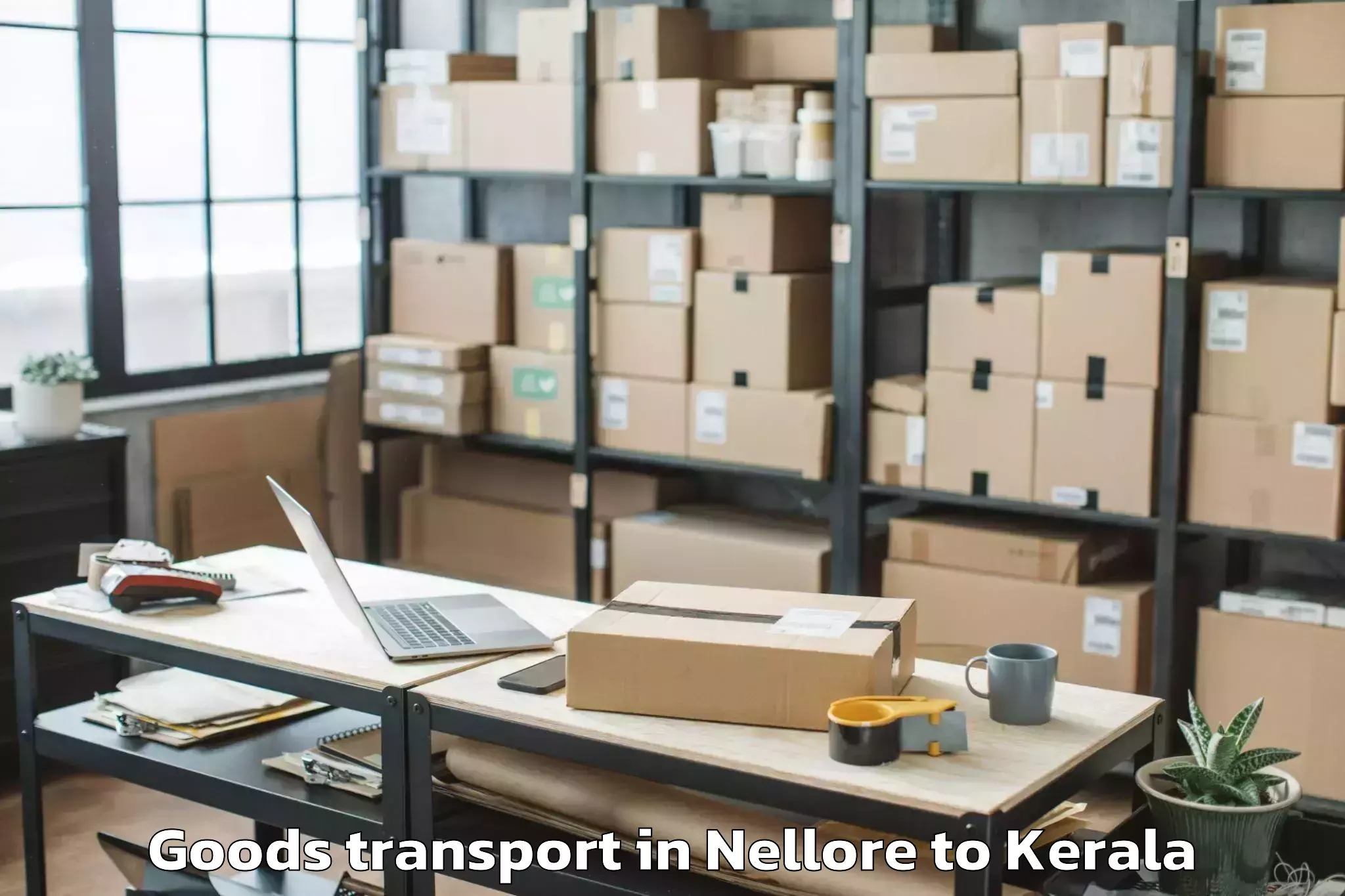 Affordable Nellore to Thekkumbhagam Goods Transport